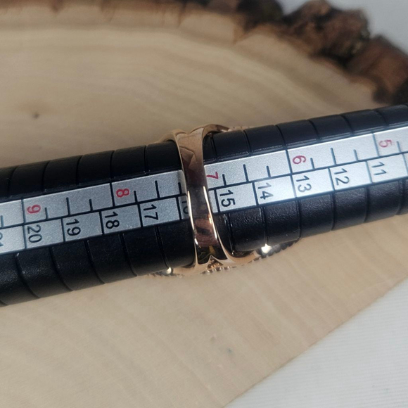 18k Gold Vermeil Over Sterling Silver Ornate Openwork Filigree Ring Sz 7 NWT - Picture 9 of 11